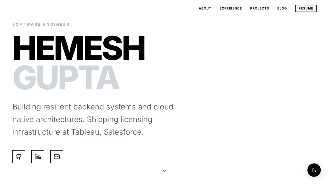 Original Hemesh Gupta portfolio